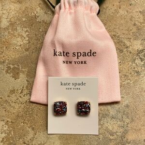 kate spade Sparkling Multicolor Square Earrings